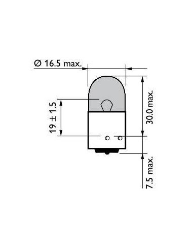 Lámpara Philips de intermitente RY10W