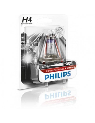 Lámpara Philips de óptica Halógena H4 Extreme Vision