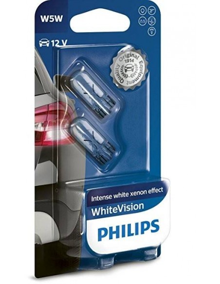 Lâmpada Philips All Crystal WhiteVision 12V5W W5W