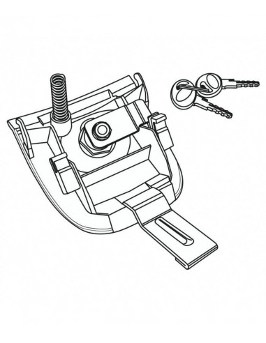 Cerradura Baulete Shad SH26 y SH29 - D1B29MAR