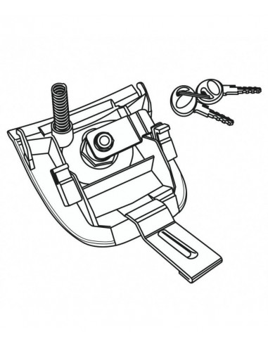 Cerradura Baulete Shad SH37 - D1B37MAR