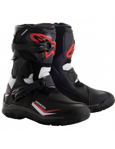 Botas Alpinestars Belize Drystar Honda | Negras - blancas - rojas Botas Alpinestars Belize Drystar Honda | Negras - blancas - rojas