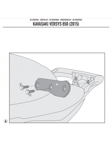 Kit Montaje Givi 4114KIT Kawasaki Versys 650 (15-18)