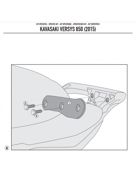 Givi Kit De Montagem 4114KIT Kawasaki Versys 650 (15-18)