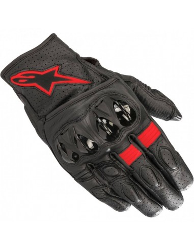 Guantes Alpinestars Celer V2 | Negro y rojo fluor Guantes Alpinestars Celer V2 | Negro y rojo fluor