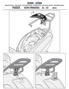 Fixação Vespa Primavera / Sprint 50-125-150 (14-18)