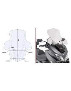 Pára-brisas Transparente Givi D3115ST Suzuki Burgman 400...
