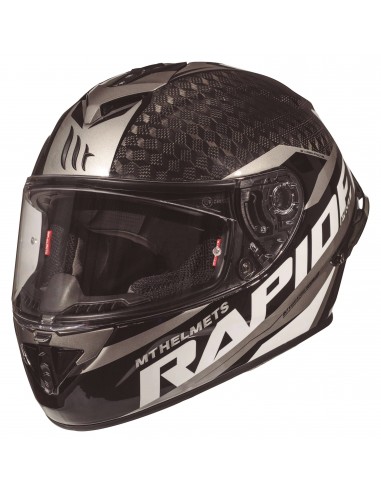 Casco MT Rapide Pro Carbon C2 | Carbono y gris Casco MT Rapide Pro Carbon C2 | Carbono y gris