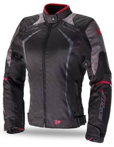 Chaqueta Mujer Seventy Degrees SD-JR49 Racing | Negra y roja