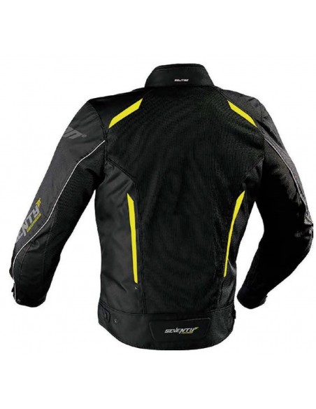 Chaqueta Seventy Degrees SD-JT32 Racing / Touring | Negra y amarilla fluor