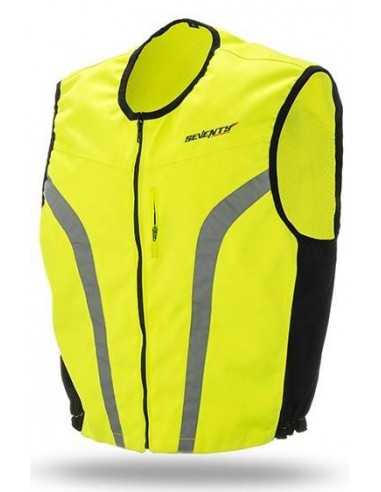 Chaleco Reflectante Autoescuelas Seventy Degrees SD-A8 | Amarillo fluor y reflectante Chaleco Reflectante Autoescuelas Seventy Degrees SD-A8 | Amarillo fluor y reflectante