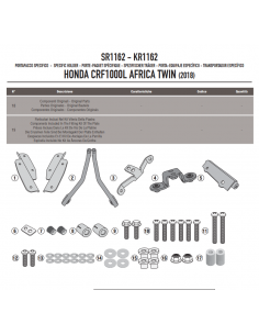 Soporte Trasero Givi SR1162 CRF 1000 L Africa Twin (18-)