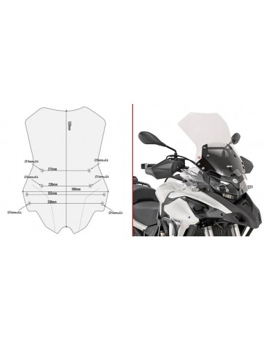 Tela transparente Givi D8703ST