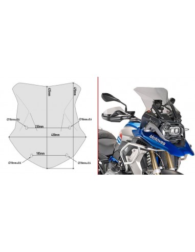 Para-brisa fumê Givi 5124D