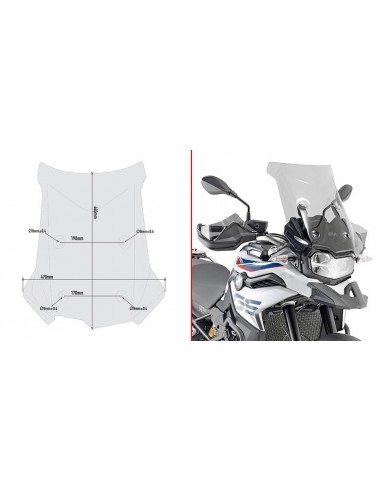 Para-brisa fumê Givi D5127S