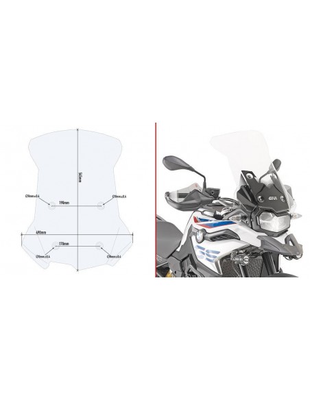 Cúpula Givi Transparente D5127ST
