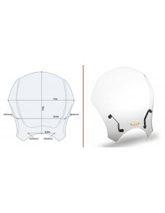 Cúpula Givi Universal Transpartente 140A