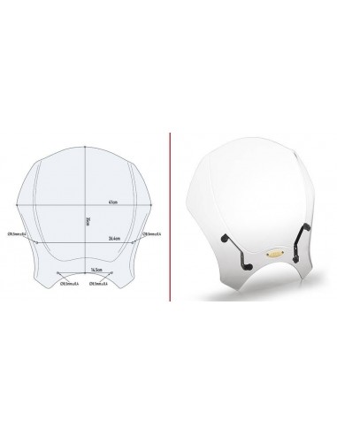 Tela transparente universal Givi 140A