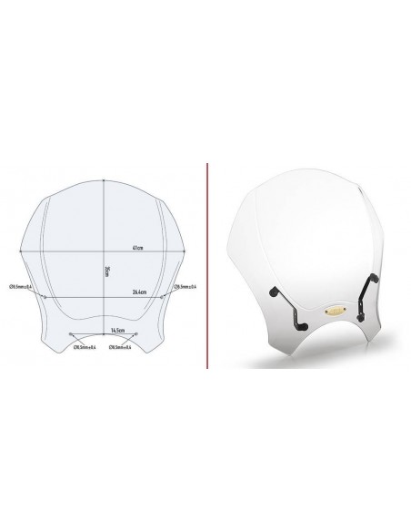 Tela transparente universal Givi 140A