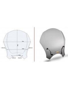 Tela Fumê Universal Givi 140S