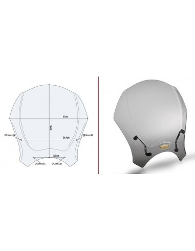 Tela Fumê Universal Givi 140S