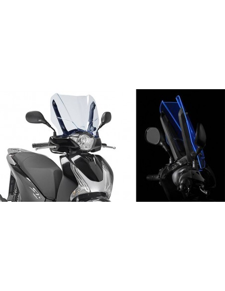 Para-brisa Givi ICE D1128BL (Borda iluminada em azul)