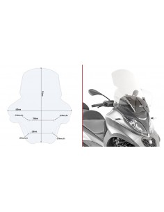 Givi D5613ST Tela transparente Piaggio MP3 350 / 500 (18 - )