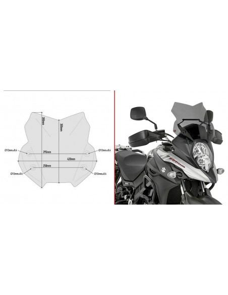 Givi D3112B Tela Fumada Suzuki DL 650 V-Strom (17-19)