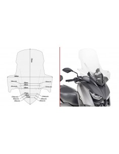 Para-brisa Givi D2136ST transparente para Yamaha X-MAX...