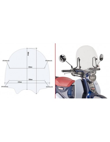 NÃO ATIVE - Para-brisa Givi Clear 1168A - NÃO...