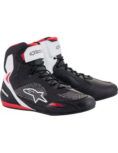 Botas Alpinestars Faster-3 Rideknit | Negro-blanco-rojo