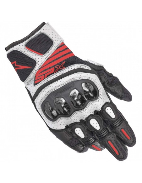 Guantes Alpinestars SP X Air Carbon V2 | Negro - blanco - rojo