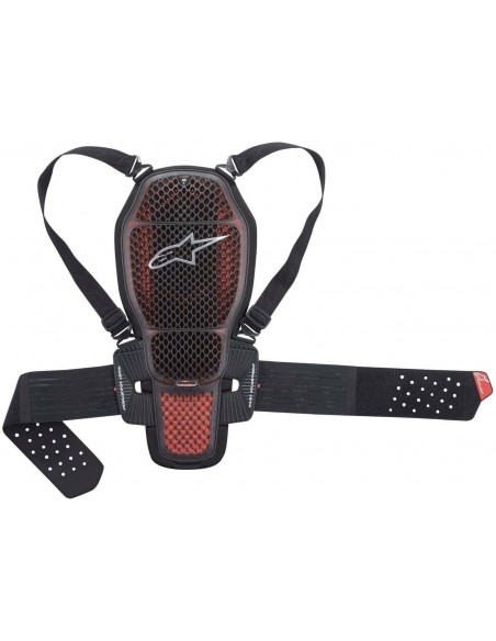 Protección Alpinestars Nucleon KR-1 Cell | Ahumado transparente-rojo-negro