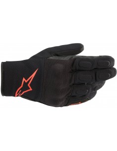 Guantes Alpinestars S Max Drystar | Negro y rojo fluor