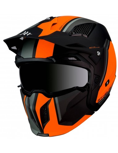 Casco MT Streetfighter SV Twin C4 | Mate-Naranja fluor Casco MT Streetfighter SV Twin C4 | Mate-Naranja fluor