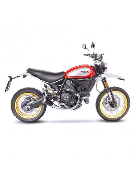 Escape Leovince LV-10 Black Edition Ducati Scrambler 800 Trenó do deserto (17-20)