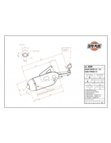 Escape Leovince Sitoplus Gilera Runner 180 | 0229
