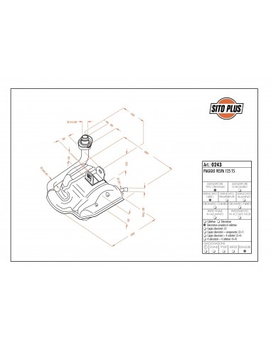 Escape Leovince Sito Vespa 125 T5