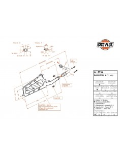 Escape Sitoplus Piaggio Sfera 50 ( 1ª serie- Hasta 1994 ) | 0256