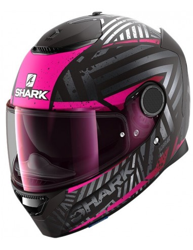 Casco Shark Spartan Kobrak Mate Mujer | Mate-Negro y violeta | HE3441KVV Casco Shark Spartan Kobrak Mate Mujer | Mate-Negro y violeta | HE3441KVV