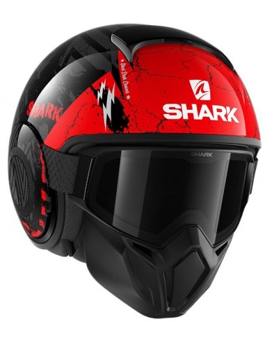 Casco Shark Street-Drak Crower | Negro-antracita-rojo | HE3317KAR Casco Shark Street-Drak Crower | Negro-antracita-rojo | HE3317KAR