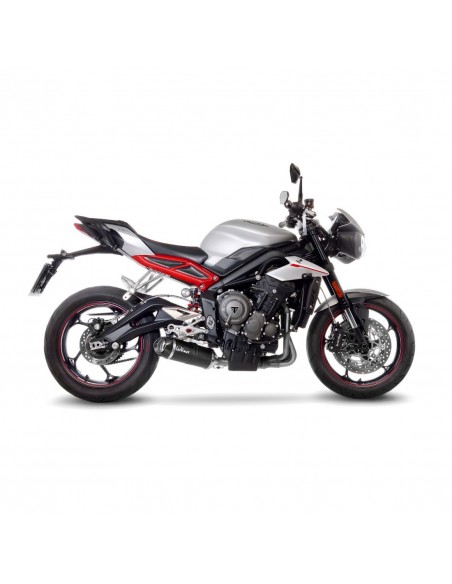 Escape Carbono Leovince LV One Evo para Triumph Street Triple 765 S / SA2 / R / R LRH / RS (2017 - 2019)