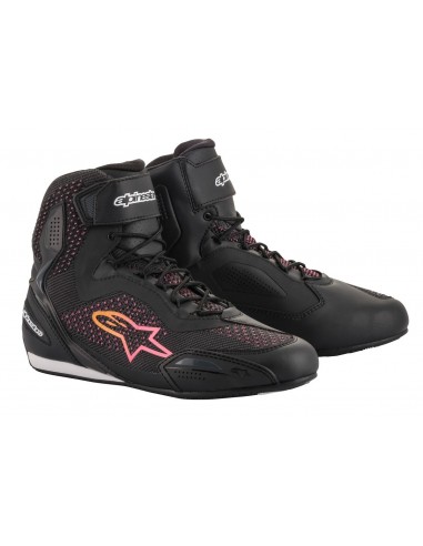 Botas Alpinestars Stella Faster-3 Rideknit | Negro-amarillo-rosa