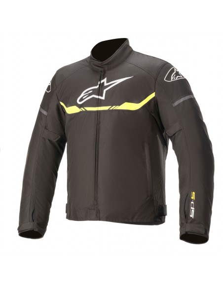 Chaqueta Alpinestars T-SPS Waterproof | Negro y amariloo fluor