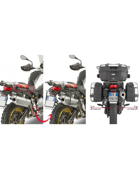 Suporte lateral para alforges Givi PLR5127