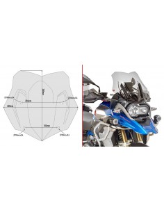Cúpula Givi D5124B Ahumada BMW R 1200 / 1250 GS / Adventure (13 - 19) 2