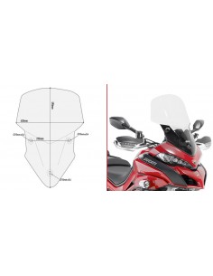 Cúpula Tansparente Givi D7406ST Ducati Multistrada 950 / 1200  2