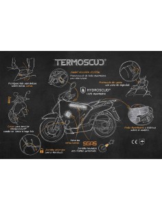 Cubrepiernas impermeable para moto Tucano Urbano Termoscud R033X 2