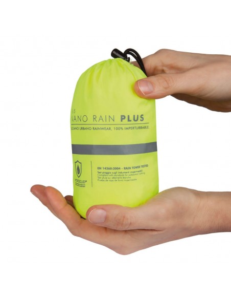 Chaqueta Impermeable Tucano Urbano Nano Rain Jacket Plus | Amarillo fluor
