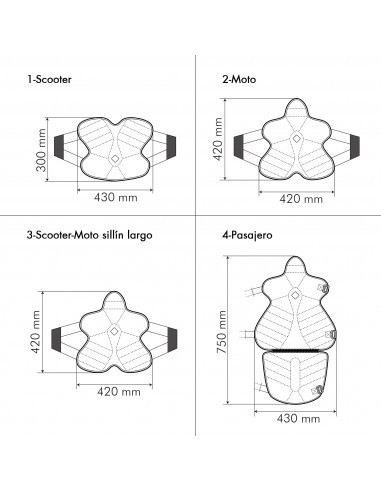 Capa de assento Scooter Tucano Urbano Cool Fresh